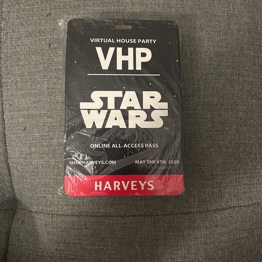Harveys Star Wars VHP Pass - NIP